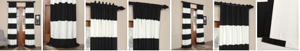 Exclusive Fabrics & Furnishings Horizontal Stripe 50" x 108" Curtain Panel